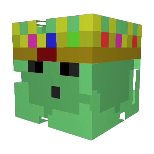 Glatvian Minecraft avatar head, 3D render