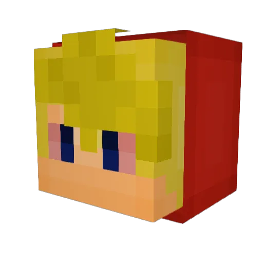 Glawdu29 Minecraft avatar head, 3D render