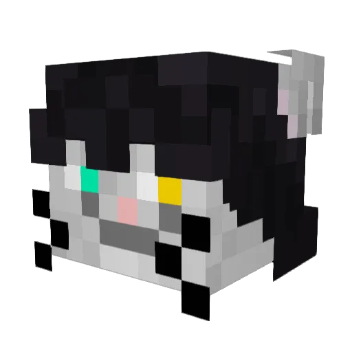 Glazed8956 Minecraft avatar head, 3D render