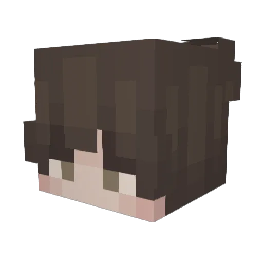 GlazedDonut Minecraft avatar head, 3D render