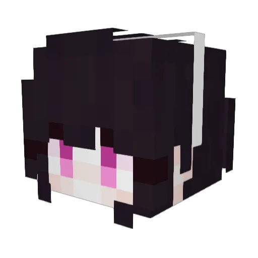 GlazedMoon Minecraft avatar head, 3D render