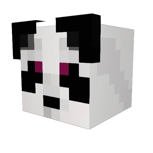 GlazedRay Minecraft avatar head, 3D render