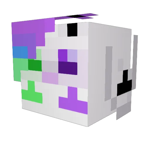 GlazedTaffy Minecraft avatar head, 3D render