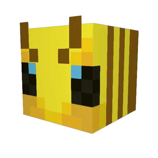 Glazey Minecraft avatar head, 3D render
