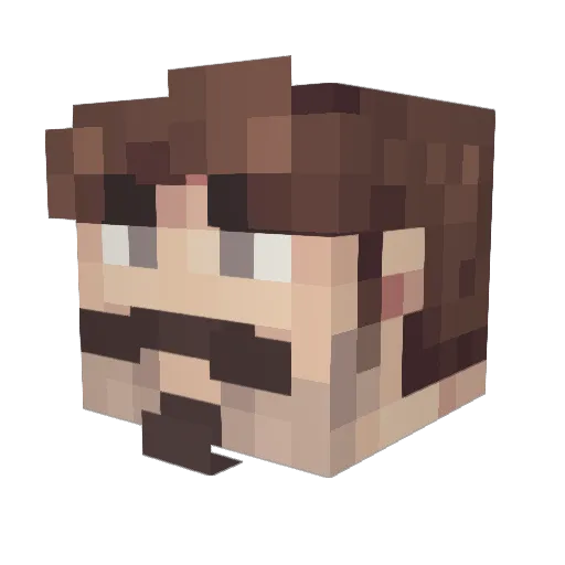 GlazingSigma Minecraft avatar head, 3D render