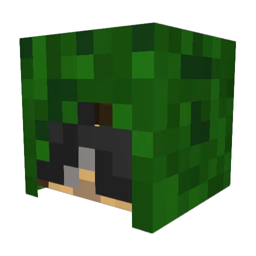 GlazorDonut Minecraft avatar head, 3D render