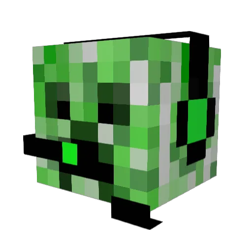 GleMaKs_ Minecraft avatar head, 3D render