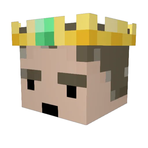 GleamSeason Minecraft avatar head, 3D render