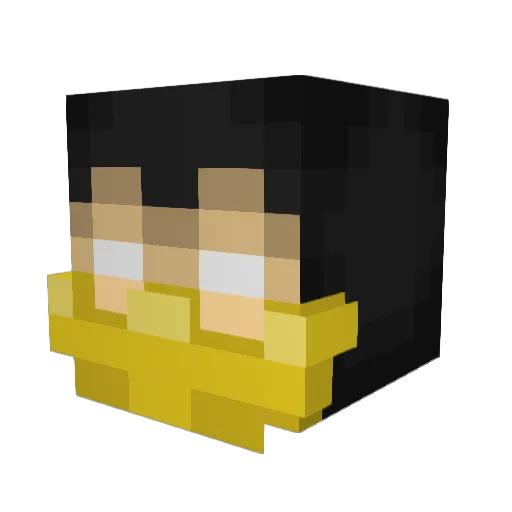 Gleb3012 Minecraft avatar head, 3D render
