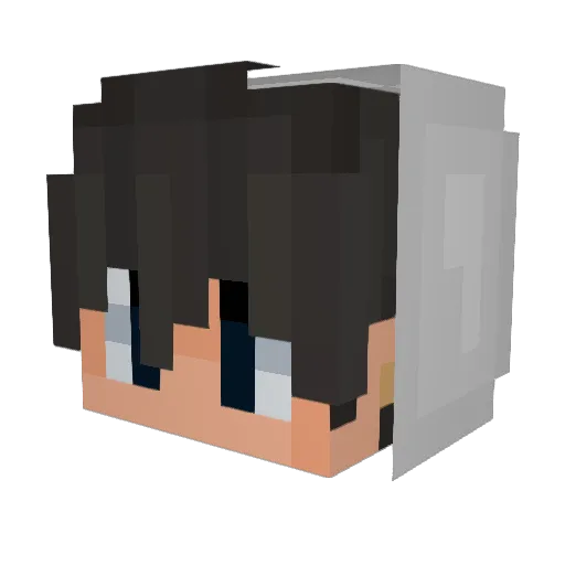 Gleb_Tkach Minecraft avatar head, 3D render