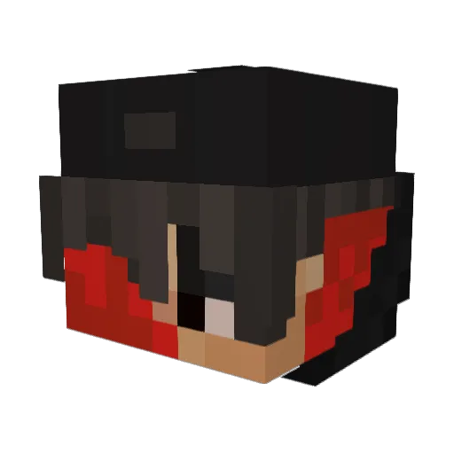 Glebplayzz Minecraft avatar head, 3D render