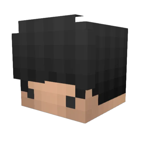 Gledus Minecraft avatar head, 3D render