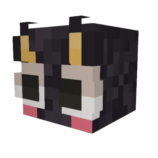 Gleen_ Minecraft avatar head, 3D render