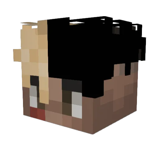 Gleepnard13 Minecraft avatar head, 3D render