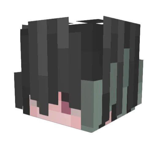Glefz Minecraft avatar head, 3D render