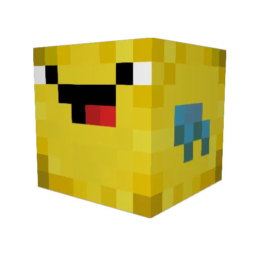 GleichBronze Minecraft avatar head, 3D render