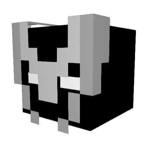 GlenTRX Minecraft avatar head, 3D render