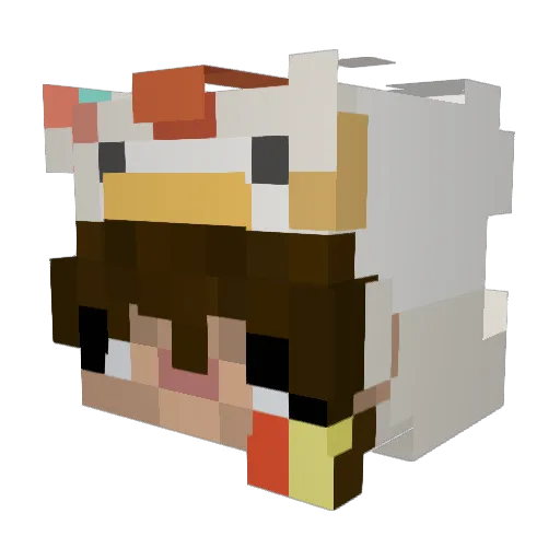 GlendaFishFlesh Minecraft avatar head, 3D render