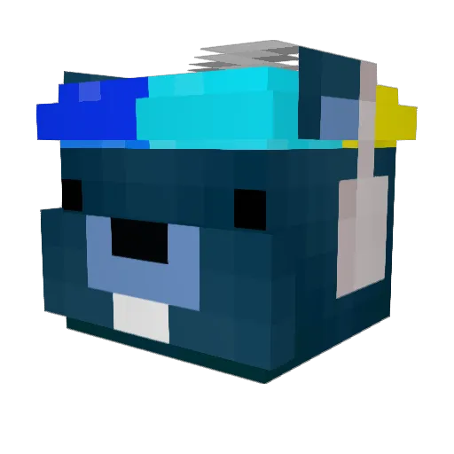 Glendito_19 Minecraft avatar head, 3D render