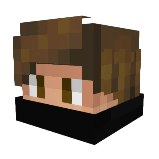 Glenn1_ Minecraft avatar head, 3D render