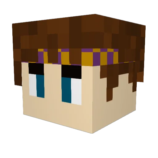 GlennDiscord Minecraft avatar head, 3D render