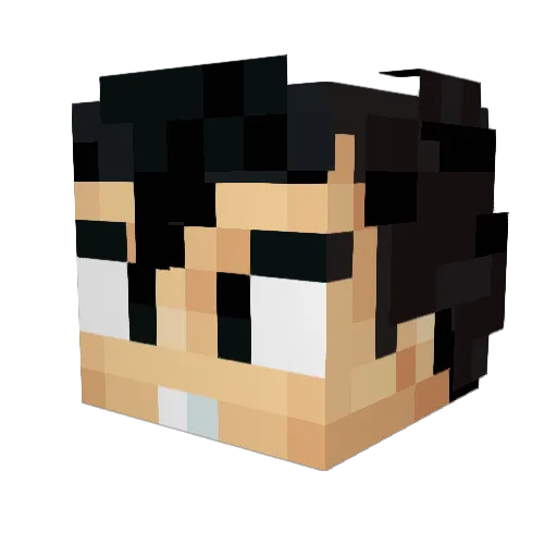 Gleone1 Minecraft avatar head, 3D render