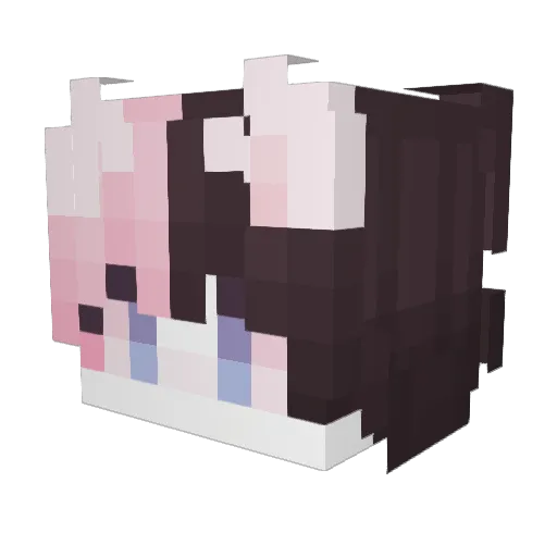 Gleppo Minecraft avatar head, 3D render