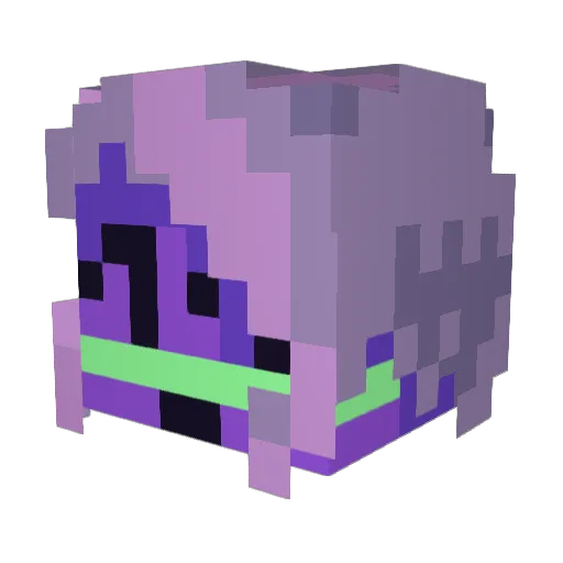 GlerG Minecraft avatar head, 3D render