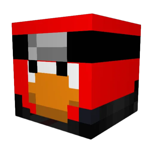 Glewiss Minecraft avatar head, 3D render