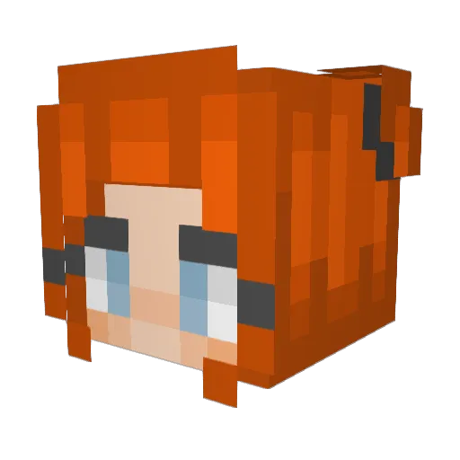 Glib79 Minecraft avatar head, 3D render