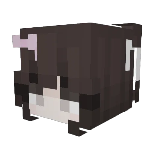 GlibbGlobb Minecraft avatar head, 3D render