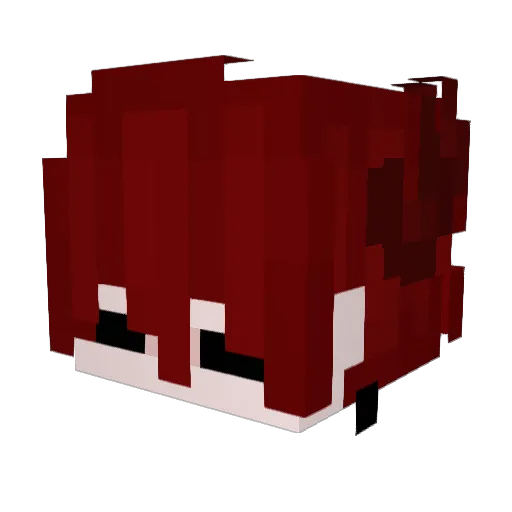 Glibmelobenskyi Minecraft avatar head, 3D render