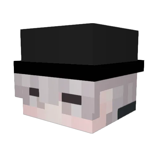 Glibski Minecraft avatar head, 3D render