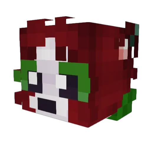 Gliche_118 Minecraft avatar head, 3D render