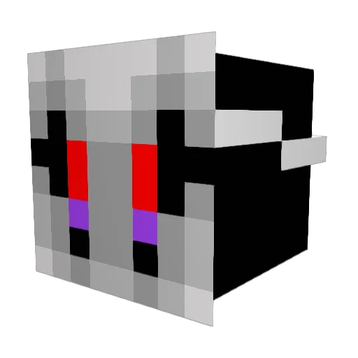 Glichez Minecraft avatar head, 3D render