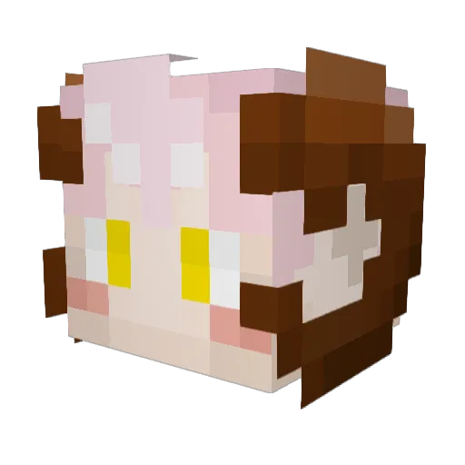 GlichyBoy Minecraft avatar head, 3D render