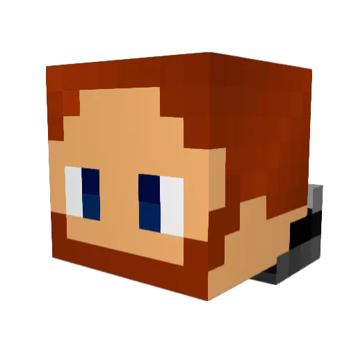 GlieseEUW Minecraft avatar head, 3D render