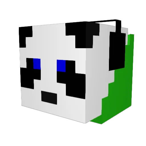 Gligar708 Minecraft avatar head, 3D render
