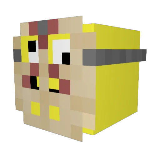 Glight88 Minecraft avatar head, 3D render