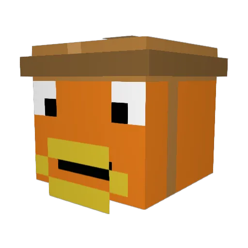 GlimsyCipher3629 Minecraft avatar head, 3D render