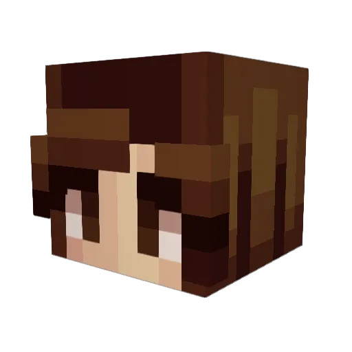 Glinnd00r Minecraft avatar head, 3D render