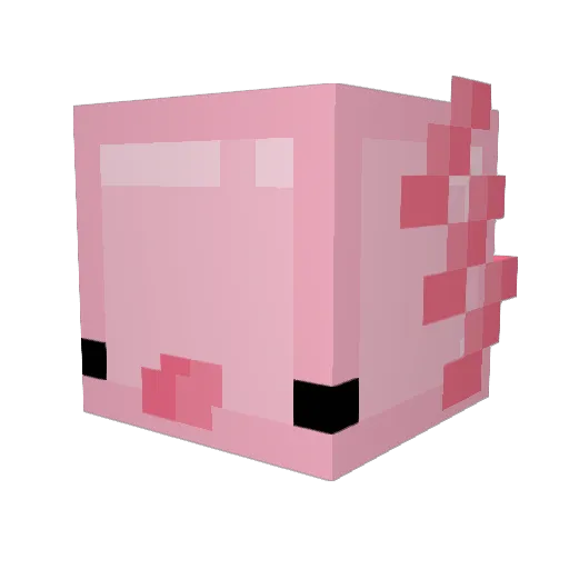 GlintSpeed Minecraft avatar head, 3D render