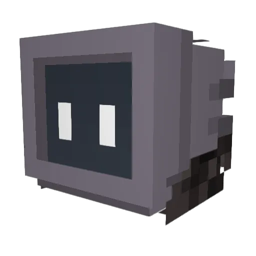 Glitcchh Minecraft avatar head, 3D render