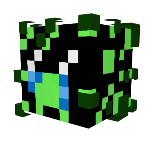 Glitch0609 Minecraft avatar head, 3D render