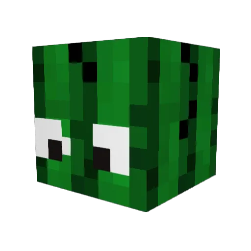 Glitch1283 Minecraft avatar head, 3D render