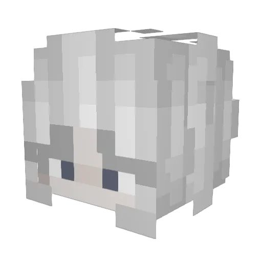 Glitch4_Nov Minecraft avatar head, 3D render