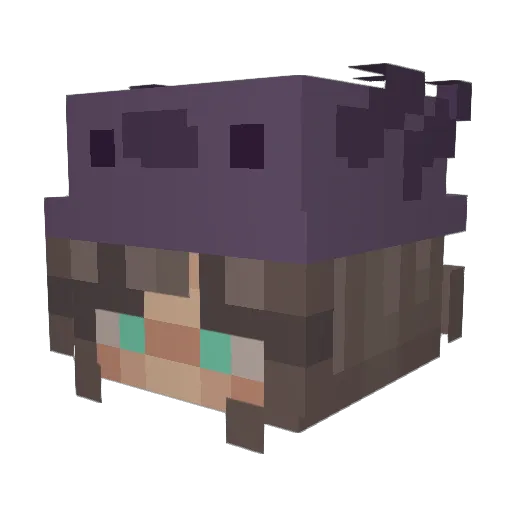Glitch6303 Minecraft avatar head, 3D render