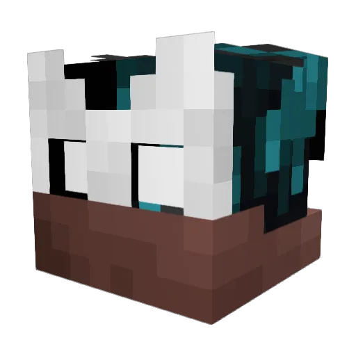 Glitch6408 Minecraft avatar head, 3D render