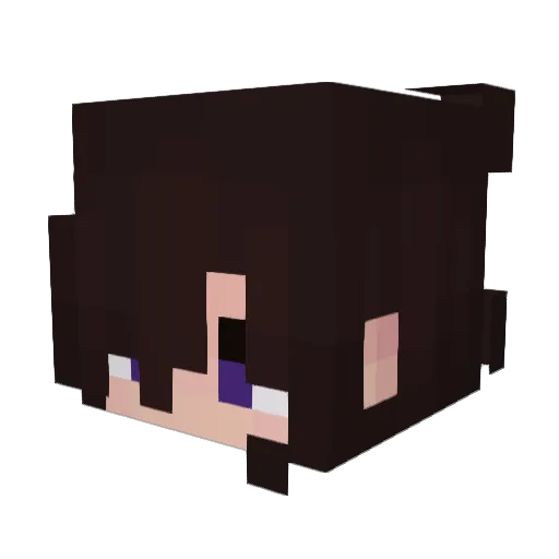 GlitchDetected Minecraft avatar head, 3D render