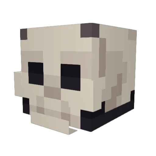 GlitchFOX404 Minecraft avatar head, 3D render